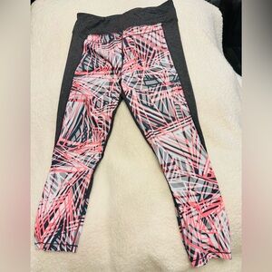 Calvin Klein Performance Pink and Gray Patterned Joggers